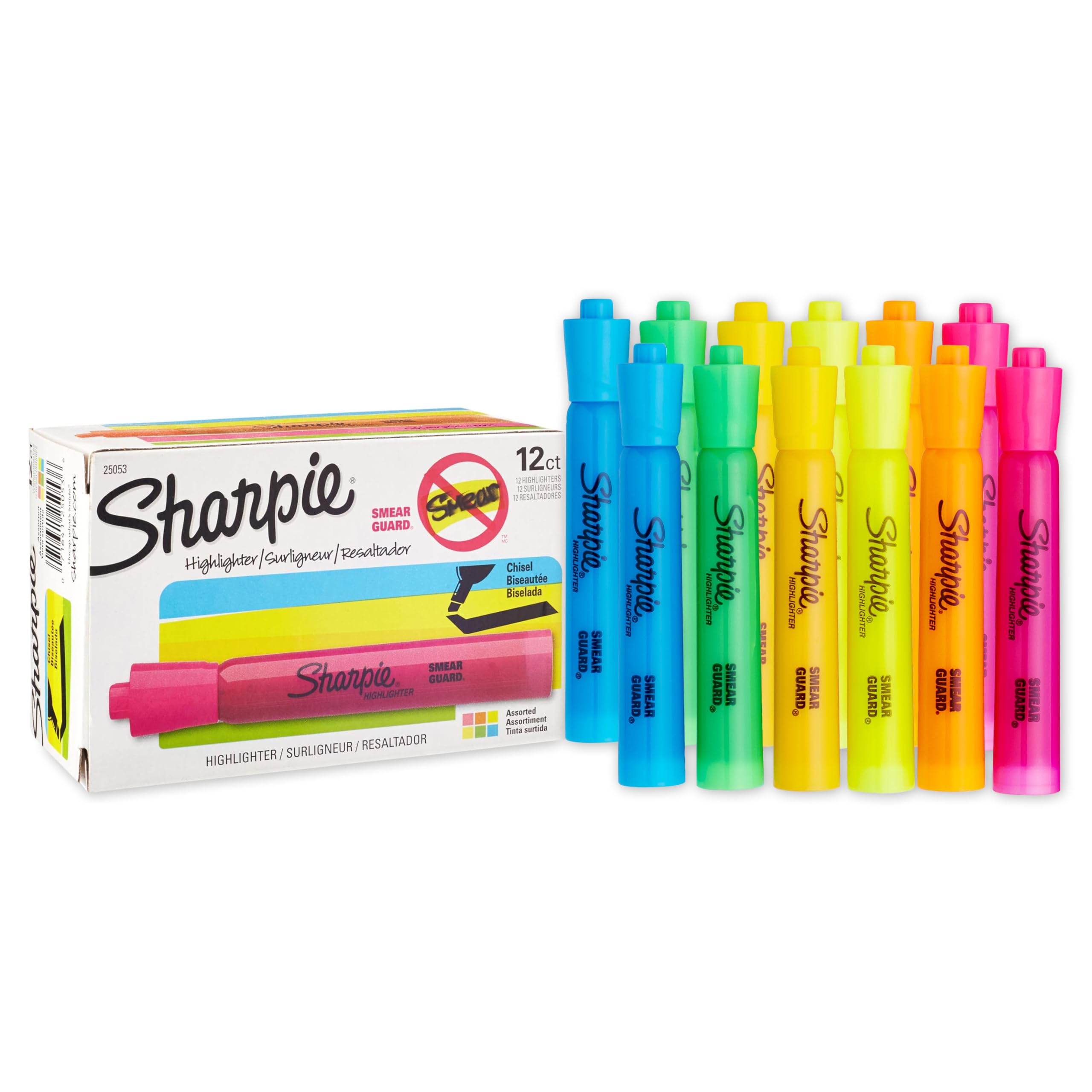 Amazon.com : Sharpie Tank Style Highlighters, Chisel Tip, Assorted